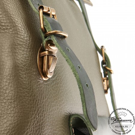 Кожаный рюкзак "Vogue New" (оливковый)